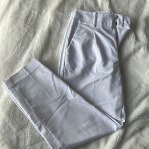 HALOGEN Women's High Waist Stretch Poplin Ankle Pants